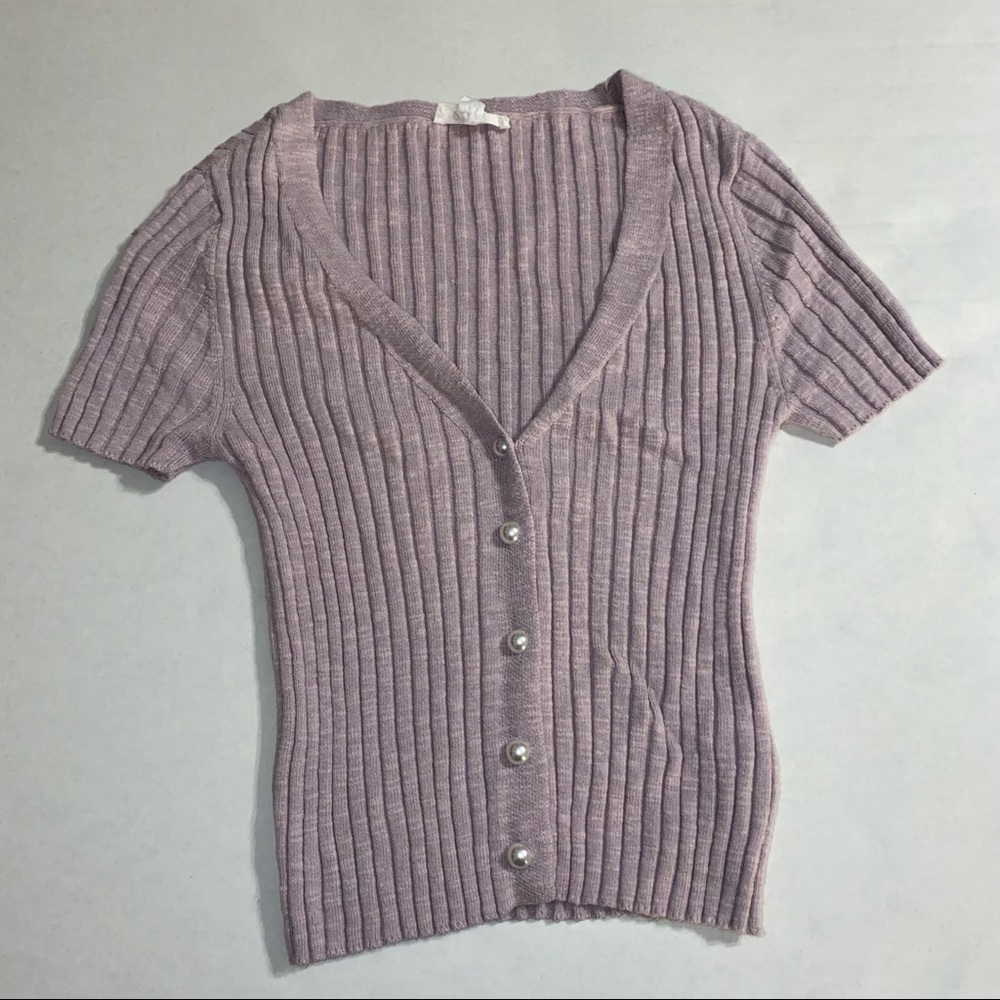 💜GARAGE RIBBED TOP💜